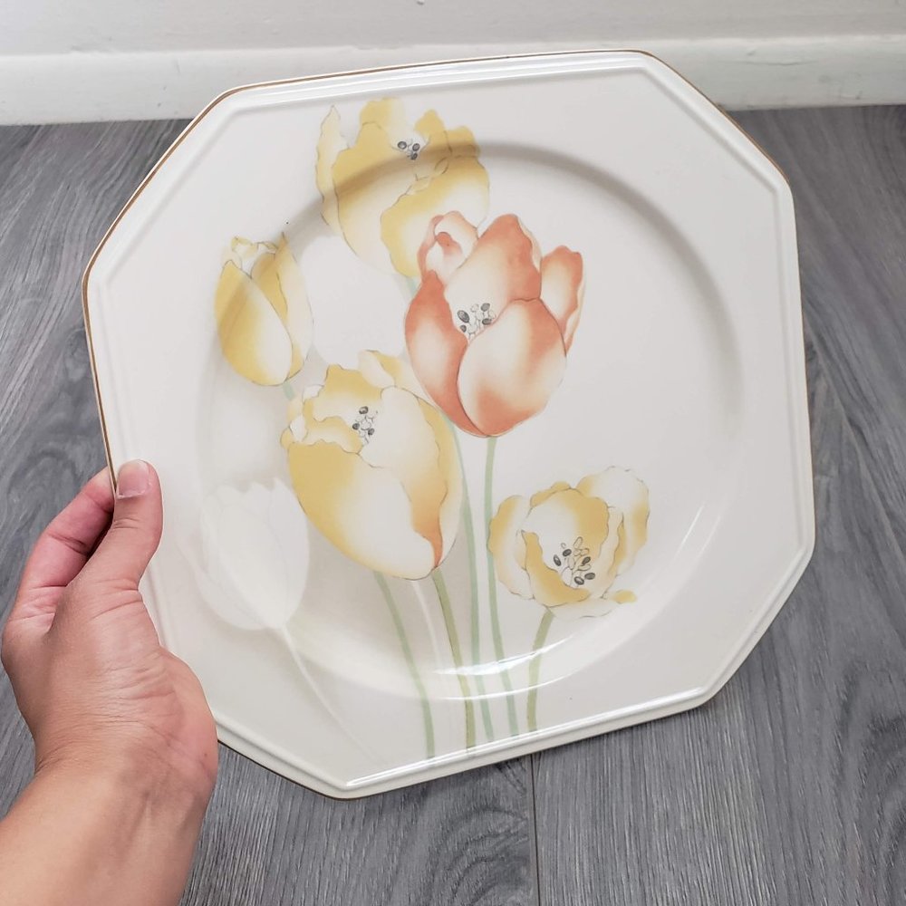 Mikasa Dutch Garden Dinner Plate Continental Ivory - Picture 2 of 8